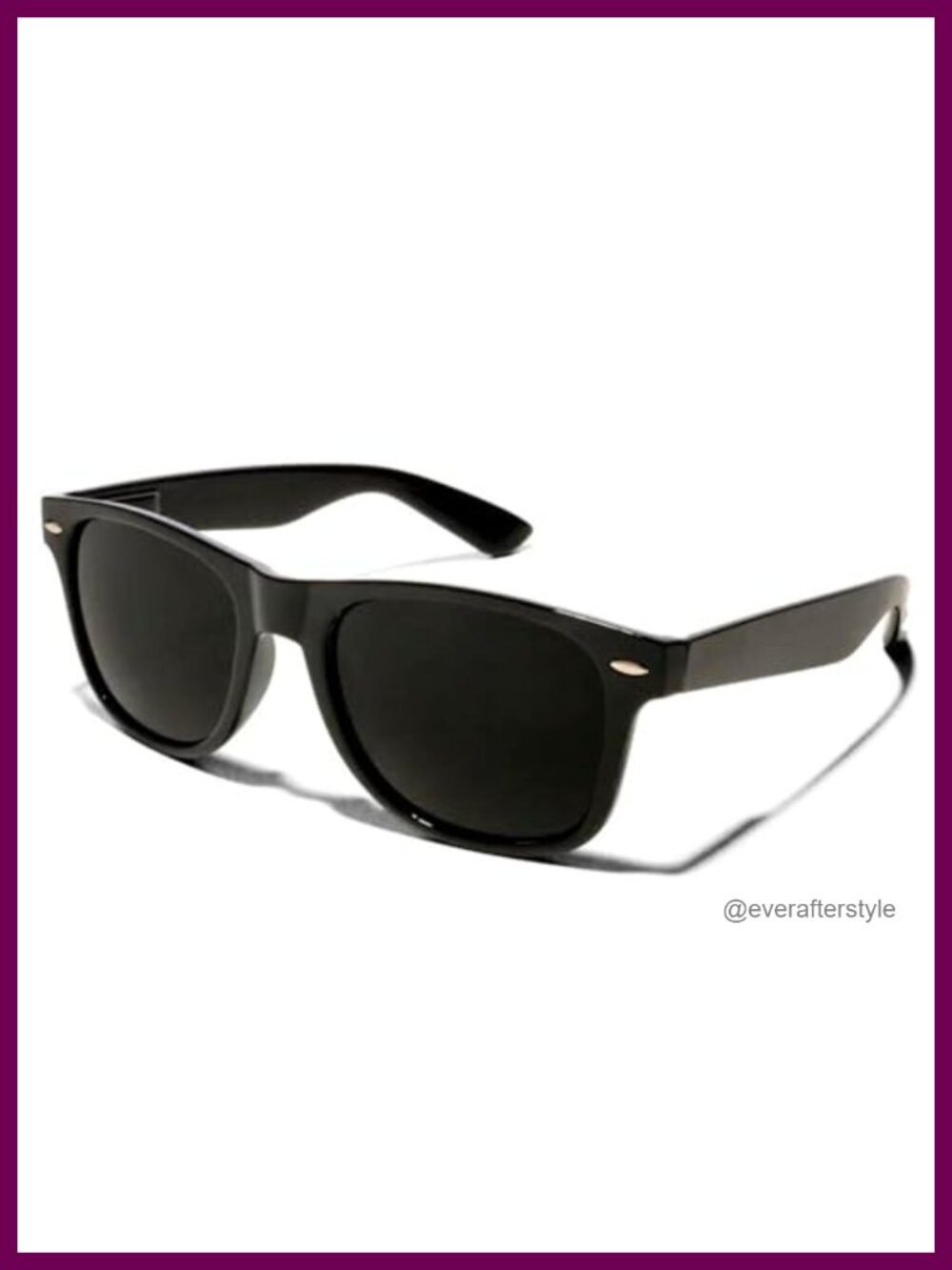 Super Dark UV400 Sunglasses Light Sensitive Eyes Round Spring Hinge Wrap Around